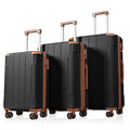 Luggage Sets 3 Piece, Expandable Hard shell ABS Suitcases with Double