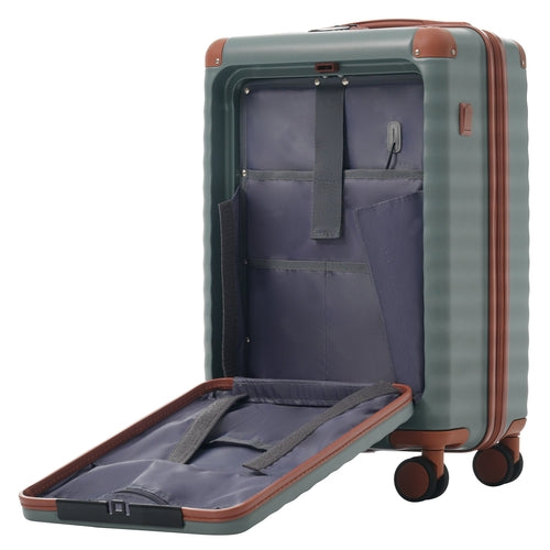 Luggage Sets 5 Piece with Front Opening , Hardside Expandable Carry on