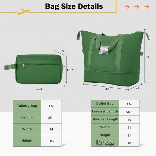 2 Piece Luggage Set with Bags Expanable Spinner Wheels ABS Lightweight